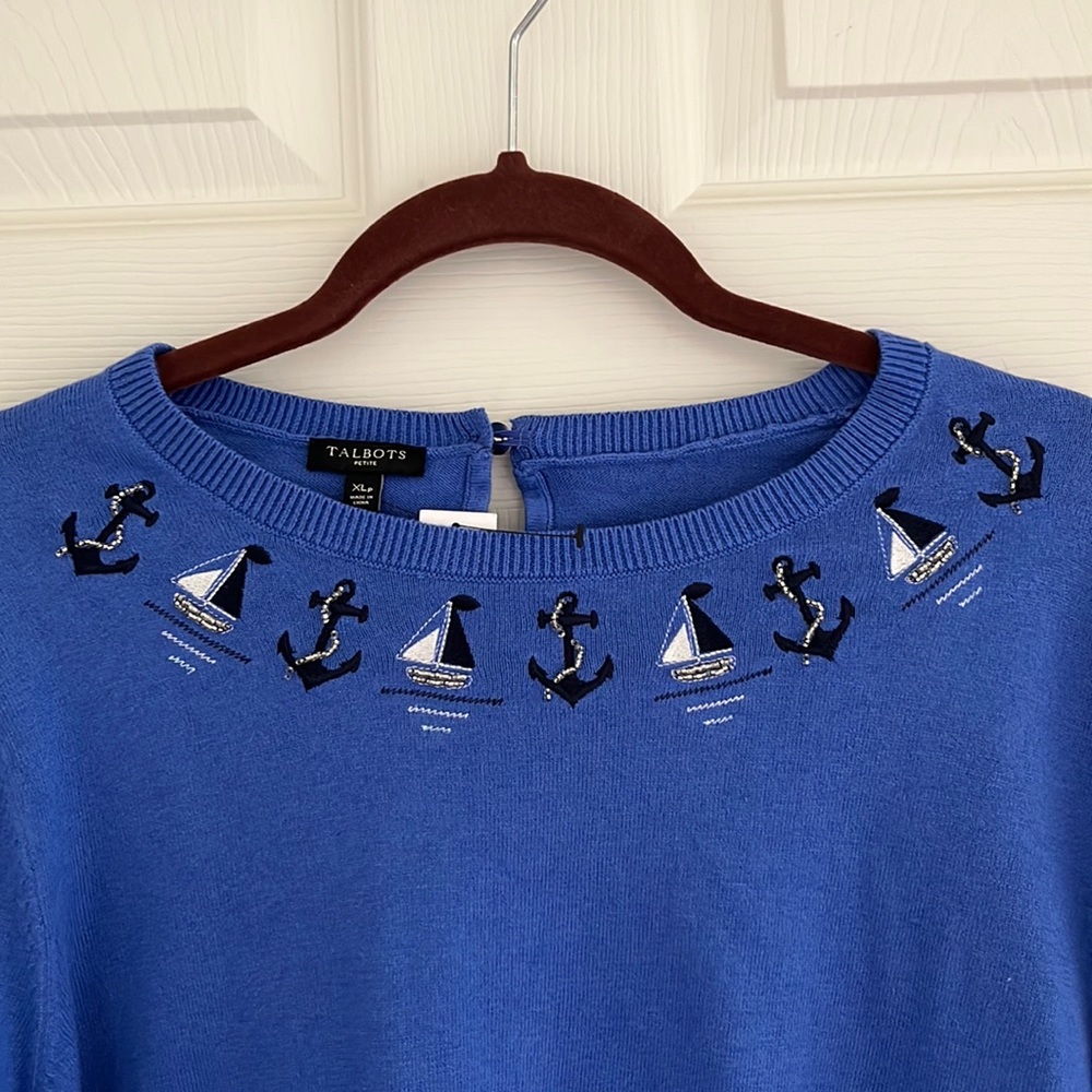 Talbots Embroidered Sweater - Picture 7 of 7